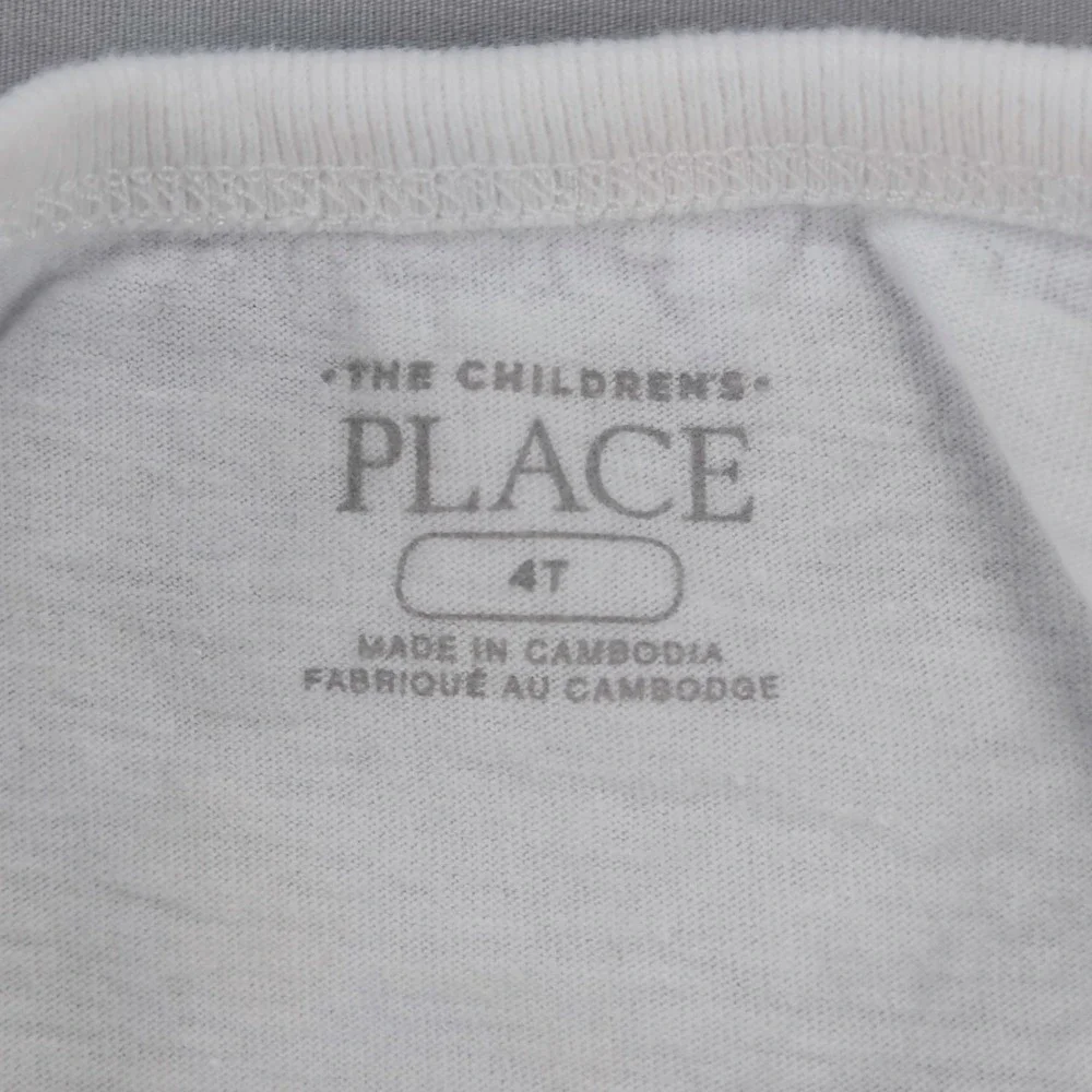 The Children's Place T-Shirt Kids 4T White Black History Graphic Tee Cotton